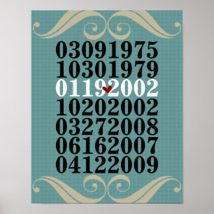 Original Special Dates Poster