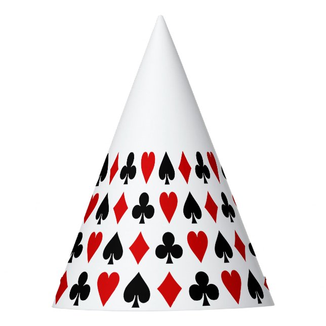 Original Spielkarten Diamant Club Herzlich Willkom Partyhütchen (Vorderseite)