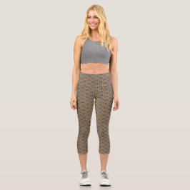 Original spin art capri leggings
