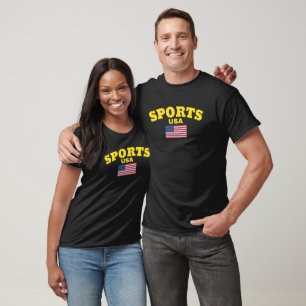 Original SPORTS USA Flag Klassische Mode T-Shirt