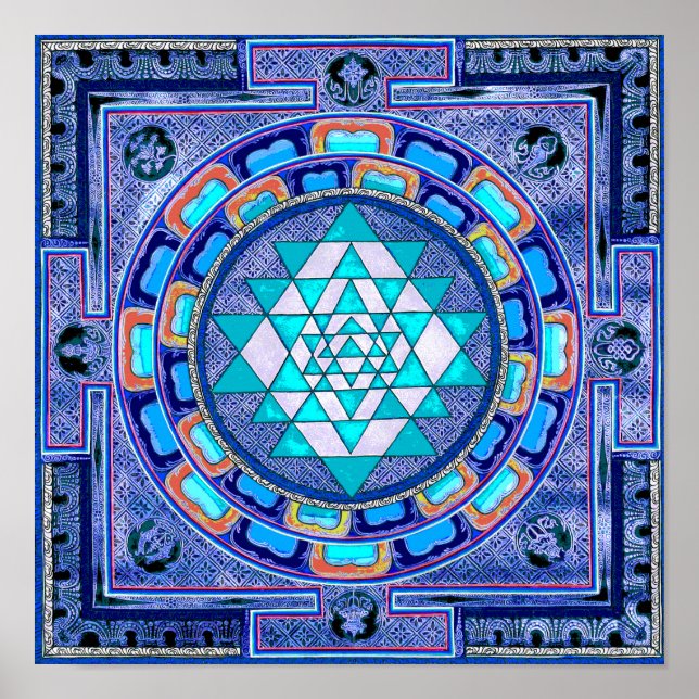Original Sri yantra mandala Poster (Vorne)