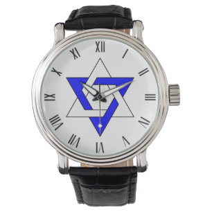 Original Stern von David Symbol Zwei Farben Armbanduhr