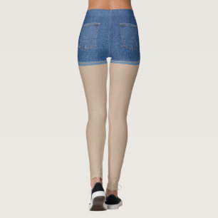 Original Stoff Blau Mode Jeans denim Hot Hosen Leggings