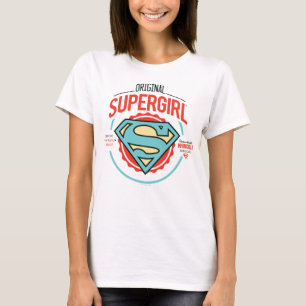 Original Supergirl-Vintag-Logo-Abzeichen T-Shirt