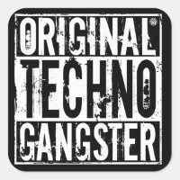 Original Techno Gangster - Aufkleber
