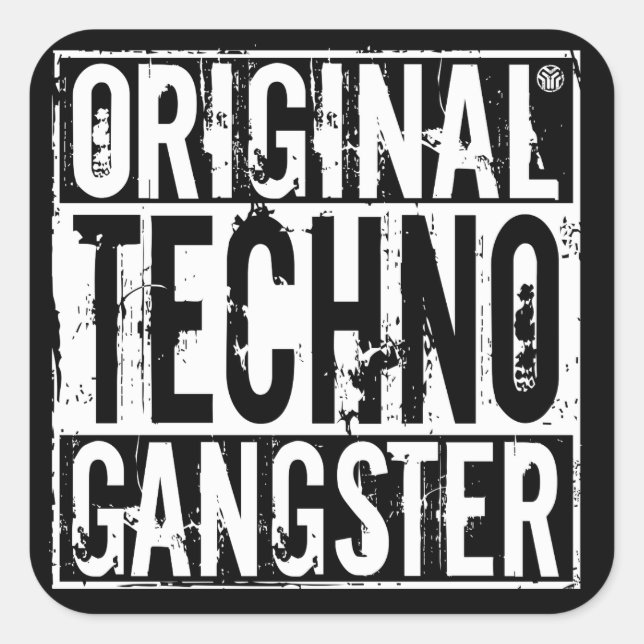 Original Techno Gangster - Sticker (Devant)