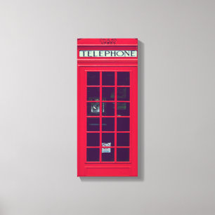 Original-Telefonzelle Leinwanddruck
