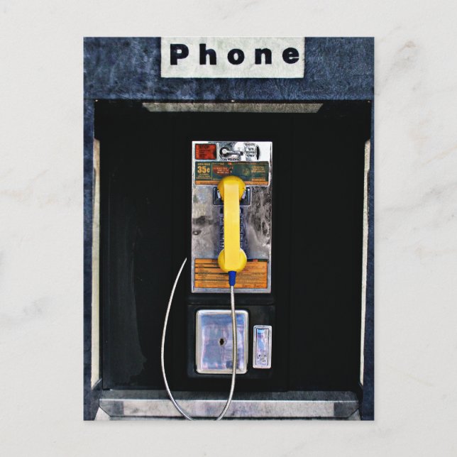 Original-Telefonzelle Postkarte (Vorderseite)