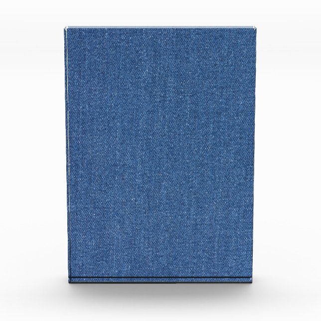 Original Textilienblau-Mode-Jeans denim Fotoblock (Vorderseite)