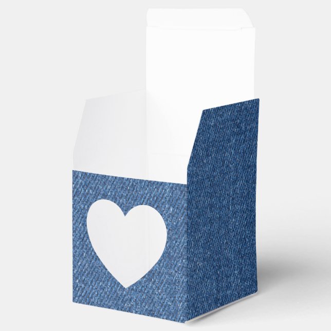 Original Textilienblau-Mode-Jeans denim Geschenkschachtel (Geöffnet)