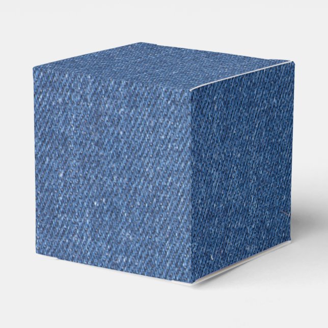 Original Textilienblau-Mode-Jeans denim Geschenkschachtel (Rückseite)