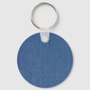 Original Textilienblau-Mode-Jeans denim Schlüsselanhänger