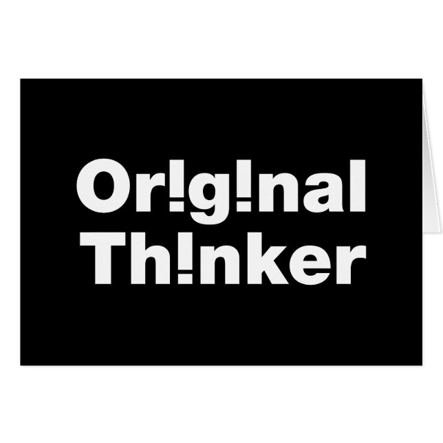 Original Thinker Grußkarten (Vorderseite (Horizontal))