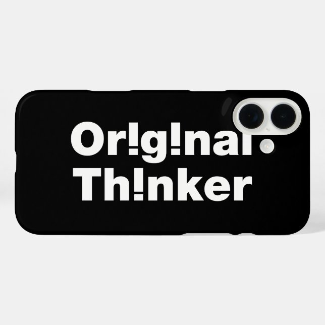 Original Thinker iPhone 16 Plus Hülle (Rückseite (Horizontal))