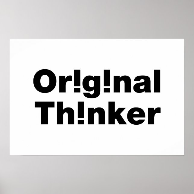 Original Thinker Poster (Vorne)