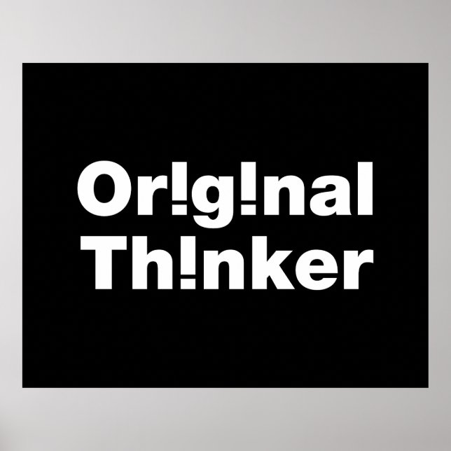 Original Thinker Poster (Vorne)