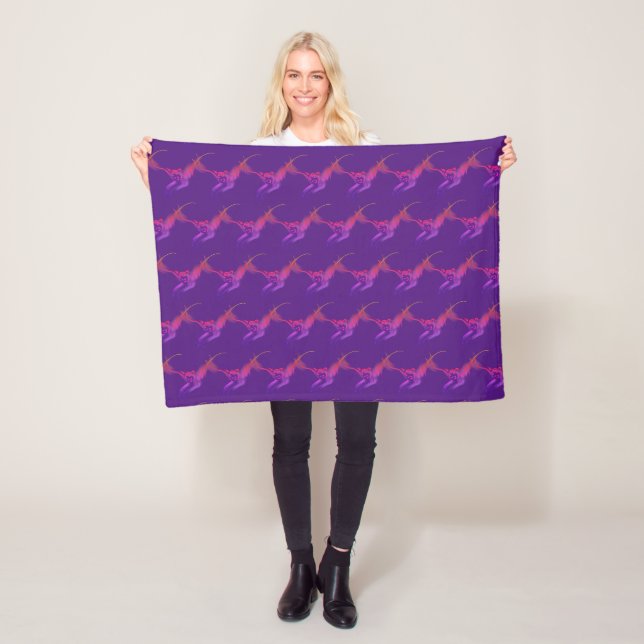 Original Tiger Zeichnend Wiederholmuster FleB2 Fleecedecke (Beispiel)