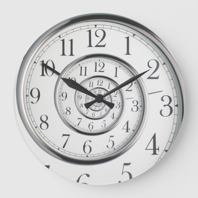 Original Time Abstract Clock Große Wanduhr (Vorderseite)