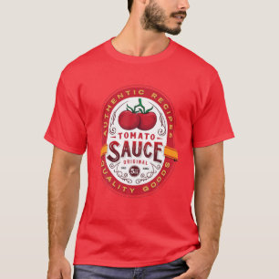 Original Tomato Sauce Flasche Etikett Funny Hallow T-Shirt