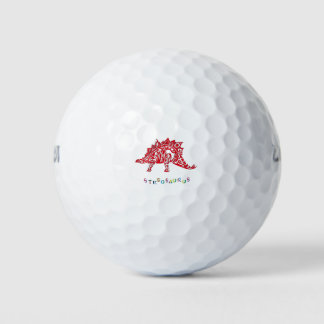 Original Tribal Style Design Stegosaurus mit Neme Golfball