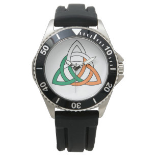 Original Triquetra-Kreis keltischer Knoten Irische Armbanduhr