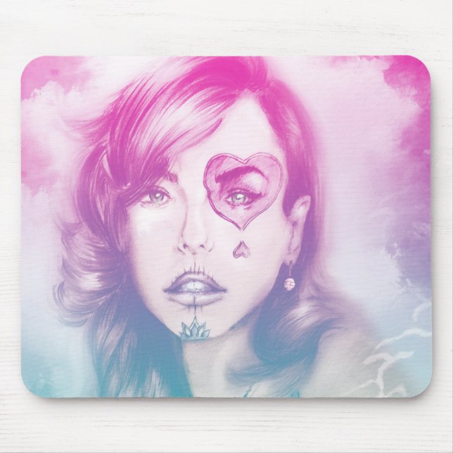 Original Vintage Kunstmousepad - Regenbogen Mousepad (Vorne)