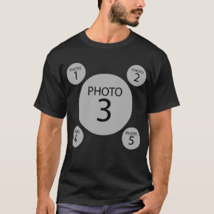 Original Vorlage erstellen 5-RUNDE-FOTOKOLLAGE T-Shirt