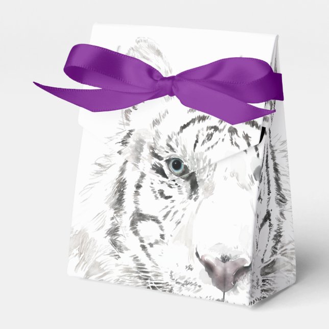 Original W Tiger Wasserfarben Chinesisches Ideogra Geschenkschachtel (Vorderseite)
