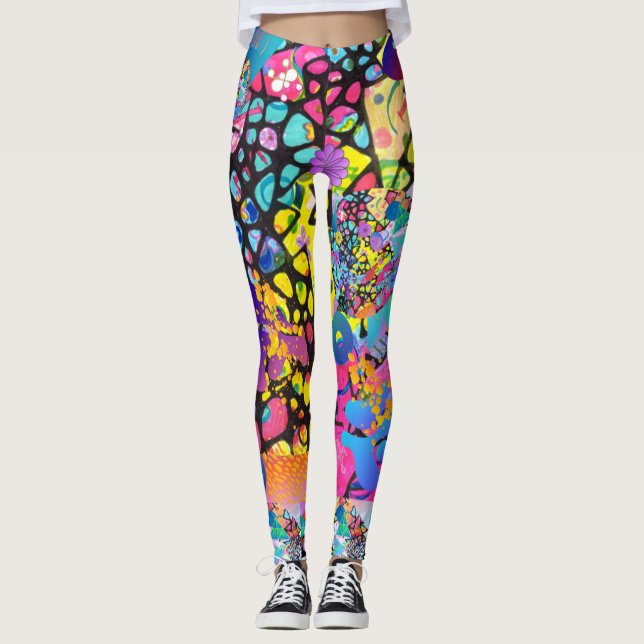 Original Watercolor Delight Leggings (Vorderseite)