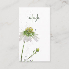 Original Watercolor Wildflower Custom Bible Verse Visitenkarte