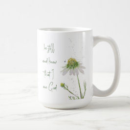 Original Wildblume Wasserfarben Custom Bible Verse Kaffeetasse