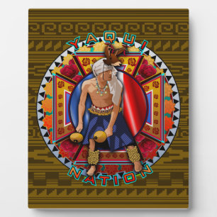 Original Yaqui Nation Deer Dancer Fotoplatte