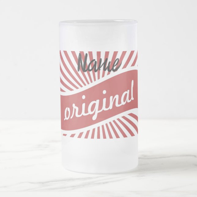 Original-Zeichen-Logo Thunder_Cove Mattglas Bierglas (Mittel)