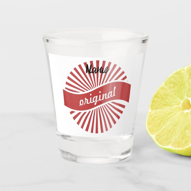Original-Zeichen-Logo Thunder_Cove Schnapsglas (Vorderseite)