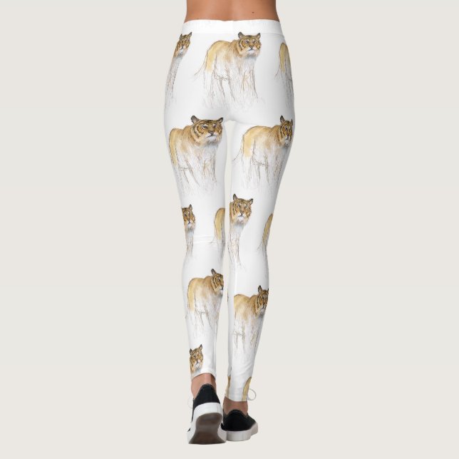 Original Zeichnend 1 Chinesisches Tigerjahr Geburt Leggings (Rückseite)