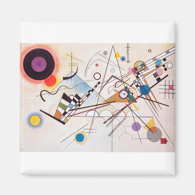 Original Zusammensetzung VIII von Wassily Kandinsk Magnet (Vorne)