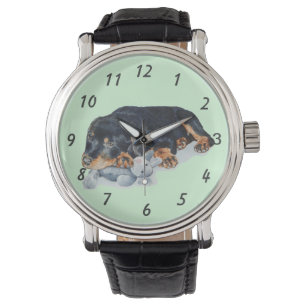 Originalbild des niedlichen Welpenhundes Armbanduhr