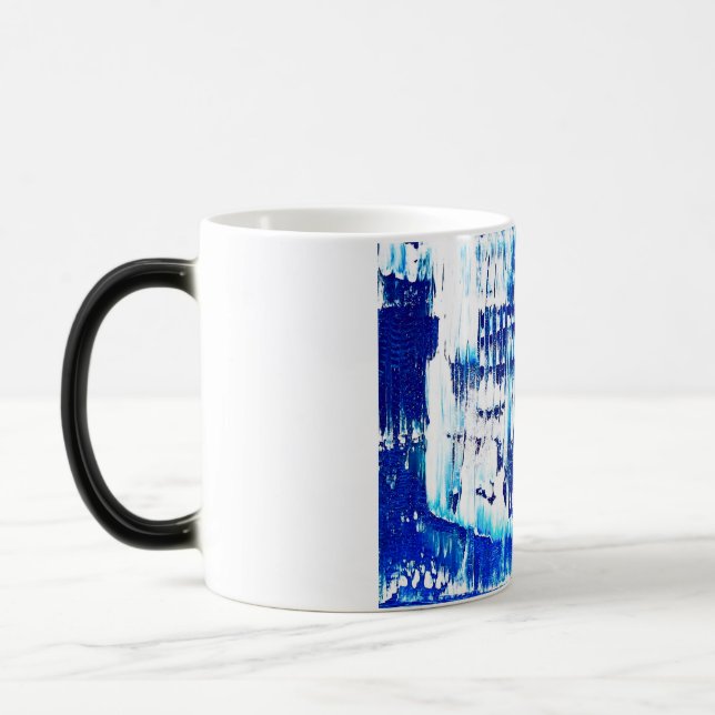 Originale Abstrakte Malerei Print-Tasse Verwandlungstasse (Links)