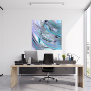 Originale moderne zeitgenössische abstrakte Kunst Leinwanddruck