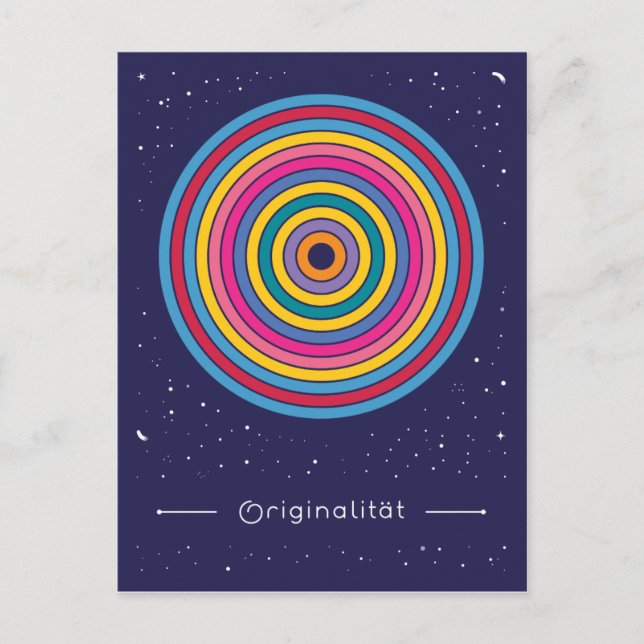 Originale Postkarte (Vorderseite)