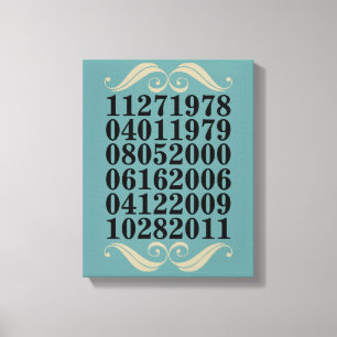 Originale Sondertermine Leinwanddruck