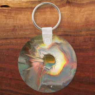 Originale Spin-Art Schlüsselanhänger