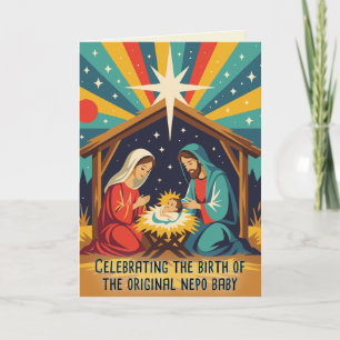 Originaler Nepo-Baby lustiges Weihnachten Karte