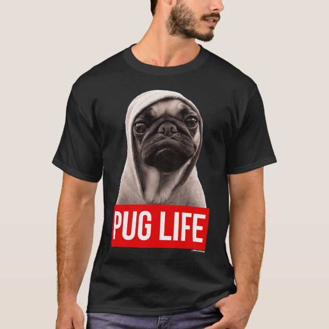 Originaler Pug-Lebens Pug T-Shirt (Vorderseite)