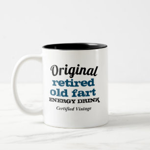Originaler Rentner-Alter Knacker Energydrink Lusti Zweifarbige Tasse