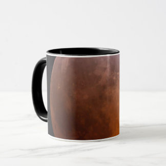 Originalfoto einer partiellen Mondfinsternis  Tasse