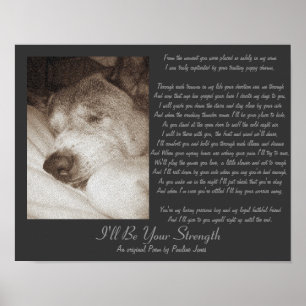 Originalgedicht niedliches Beileid Poster