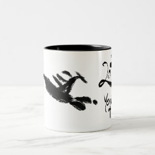 Originalgemälde 1 Pferd Chinesisches Neujahr 2026 Zweifarbige Tasse