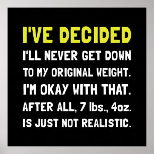 Originalgewicht Poster