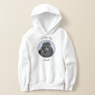 Originalkunst: Pudel-Malerei Miniatur-Spielzeug Sc Hoodie